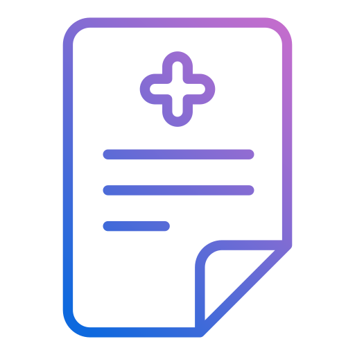 Medical File Generic gradient outline icon