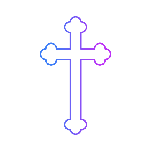croix chrétienne Generic gradient outline Icône