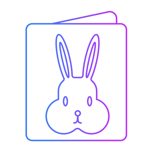 Easter Bunny Generic gradient outline icon