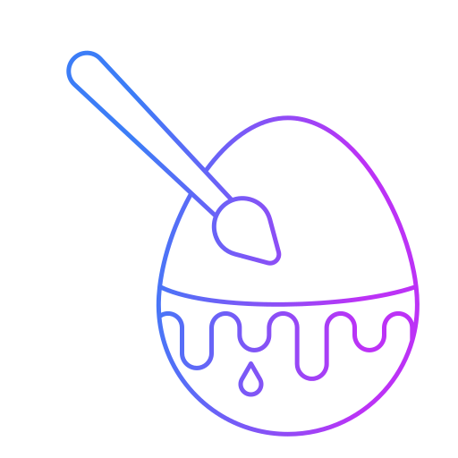 Пасхальные яйца Generic gradient outline иконка