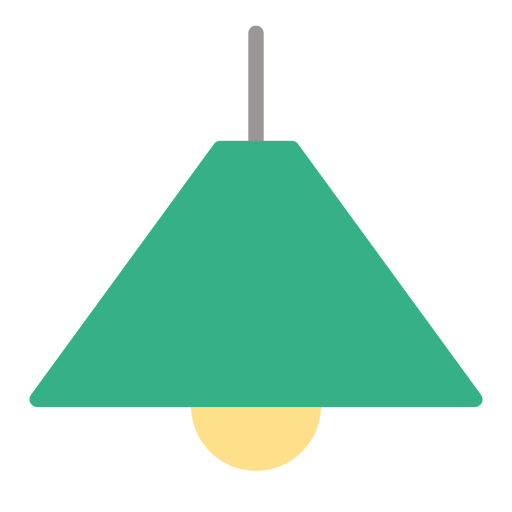 lámpara Generic color fill icono