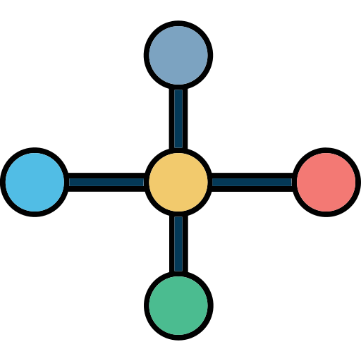 Децентрализованный Generic color lineal-color иконка
