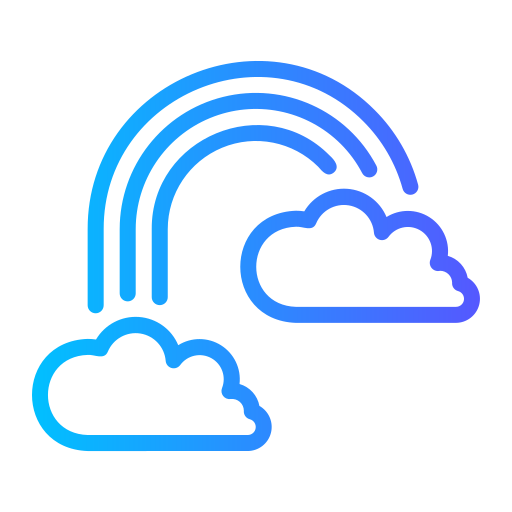 arcobaleno Generic gradient outline icona