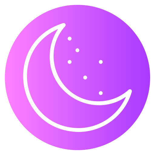 pół księżyc Generic gradient fill ikona