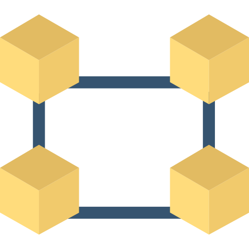 blockchain Generic color fill icon
