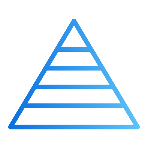 pirâmide Generic gradient outline Ícone