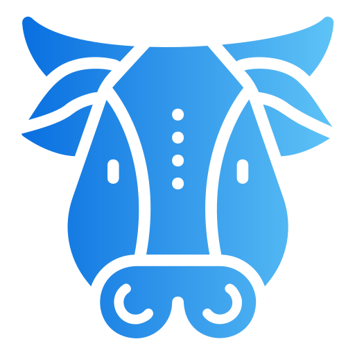 vaca Generic gradient fill icono