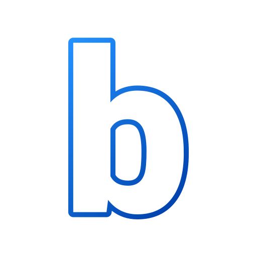 Letter B Generic gradient outline icon