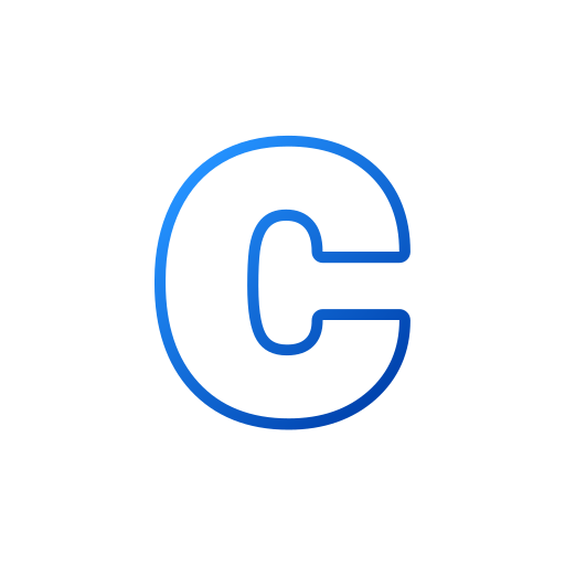 litera c Generic gradient outline ikona