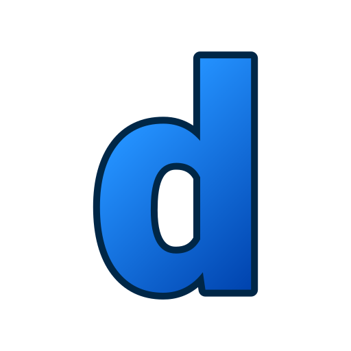 Letter D Generic gradient lineal-color icon
