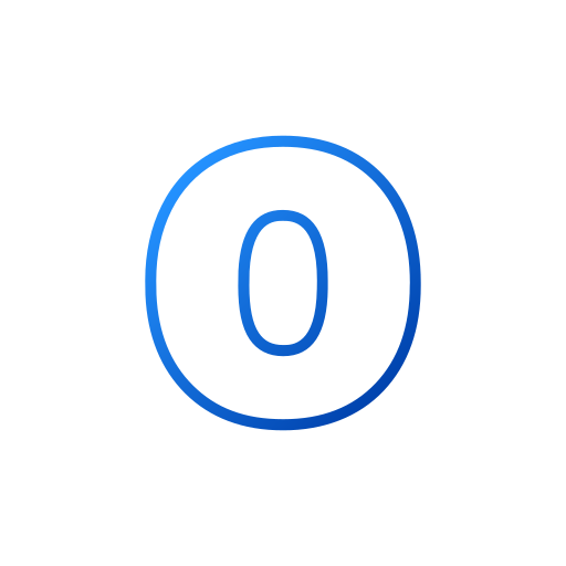 Letter o Generic gradient outline icon