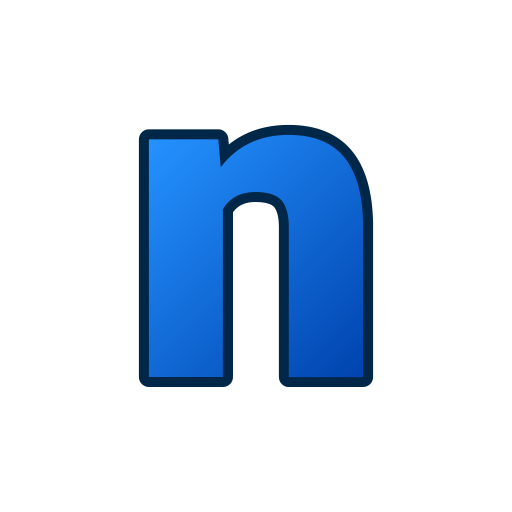 litera n Generic gradient lineal-color ikona