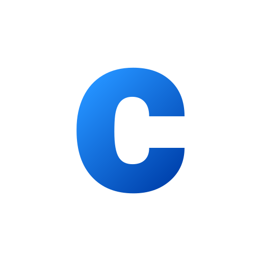 문자 c Generic gradient fill icon
