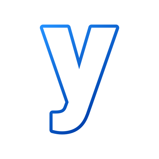 lettera y Generic gradient outline icona