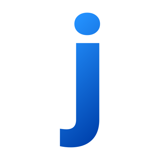 문자 j Generic gradient fill icon