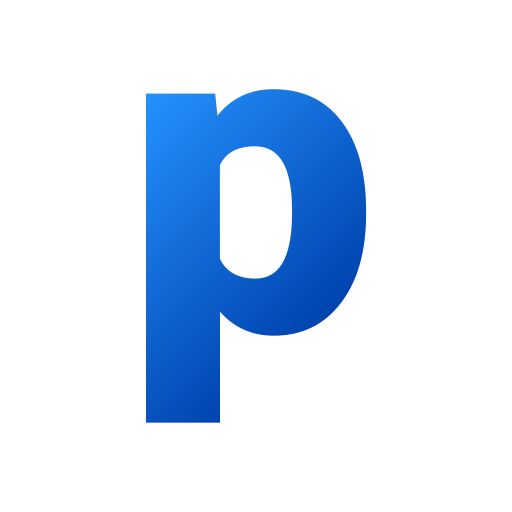 Буква p Generic gradient fill иконка