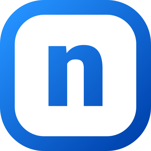 Letter N Generic gradient fill icon