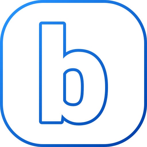 la lettre b Generic gradient outline Icône