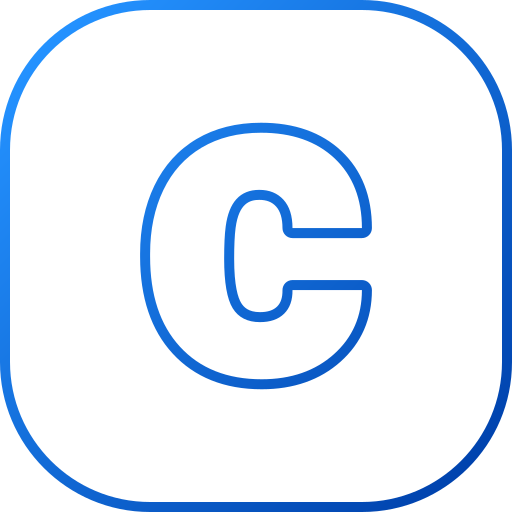 Буква c Generic gradient outline иконка