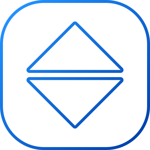 strzałka w górę iw dół Generic gradient outline ikona