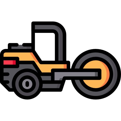 Road roller Special Lineal color icon