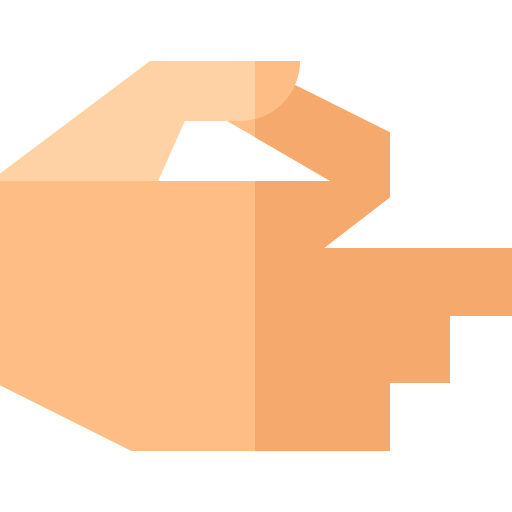 Hand Basic Straight Flat icon