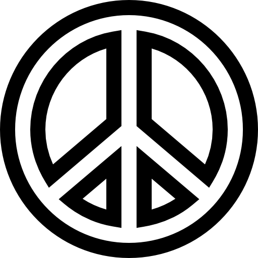 ピースサイン Basic Straight Lineal icon