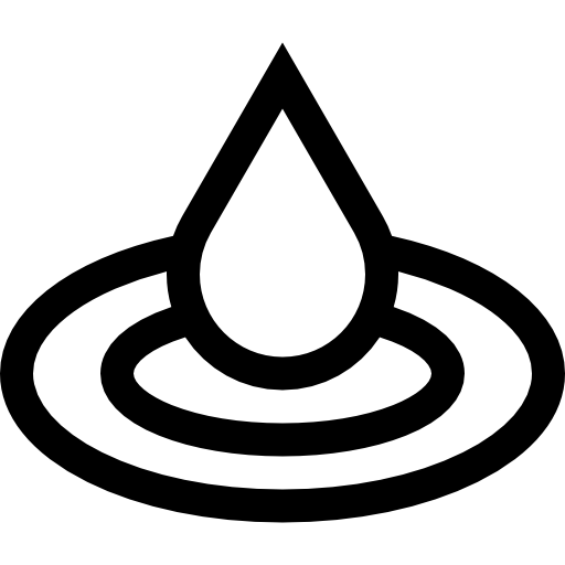 gouttelette Basic Straight Lineal Icône