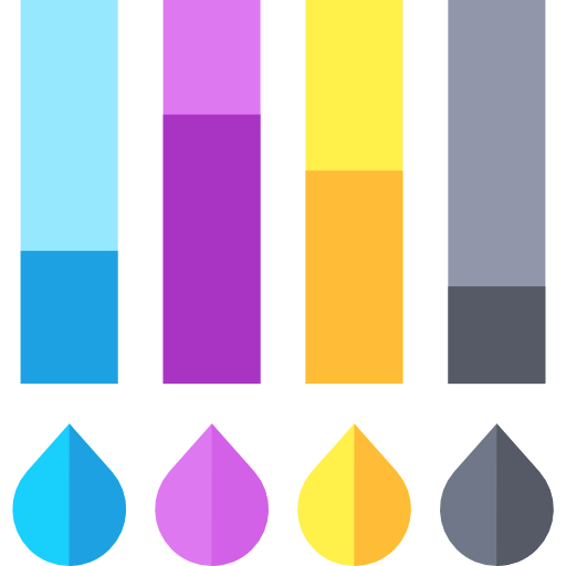 Ink level Basic Straight Flat icon