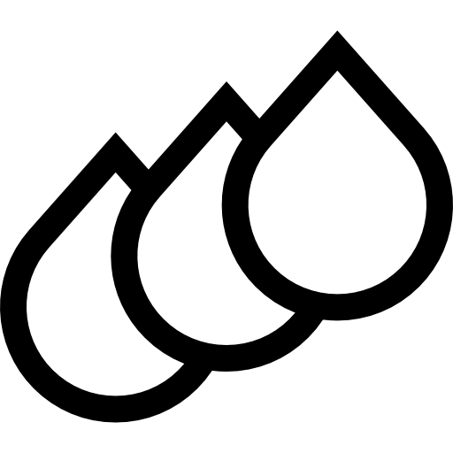 kropla atramentu Basic Straight Lineal ikona