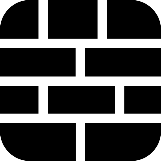 firewall Basic Rounded Filled icona