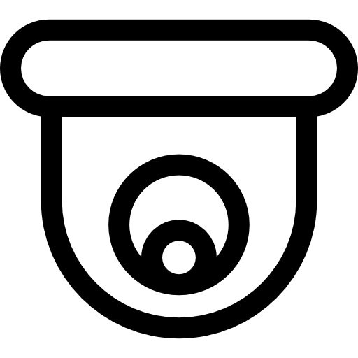 cctv Basic Rounded Lineal ikona