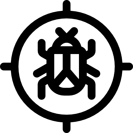 antivirus Basic Rounded Lineal icono