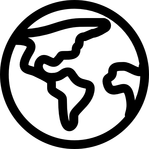globo Basic Straight Lineal icono
