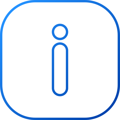 info-button Generic gradient outline icon