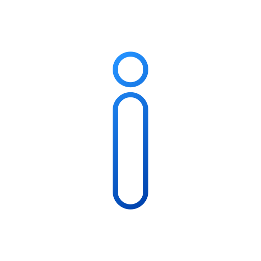 botón de información Generic gradient outline icono
