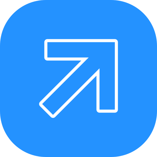 flecha superior derecha Generic color fill icono
