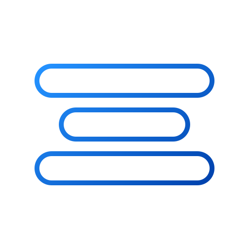 wyrównaj do środka Generic gradient outline ikona