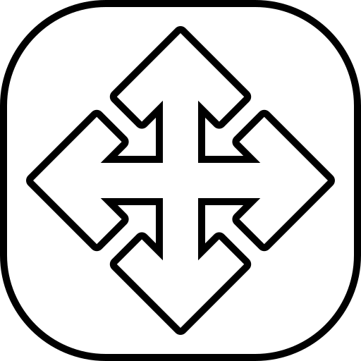 이동 버튼 Generic black outline icon