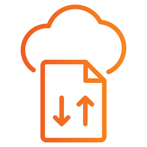 transferencia de datos Generic gradient outline icono