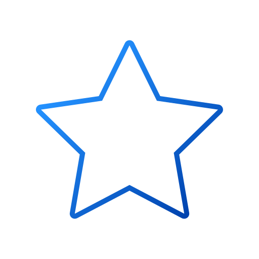 star Generic gradient outline Icône