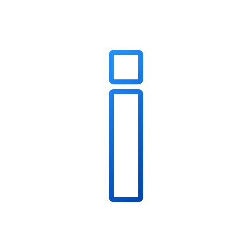 pulsante informazioni Generic gradient outline icona