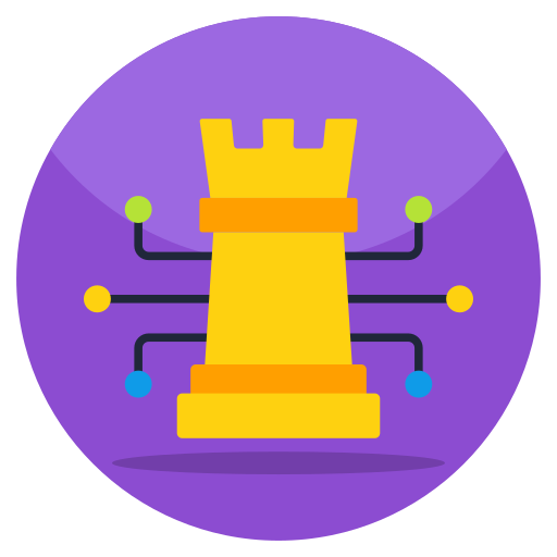 Шахматная фигура Generic color fill иконка