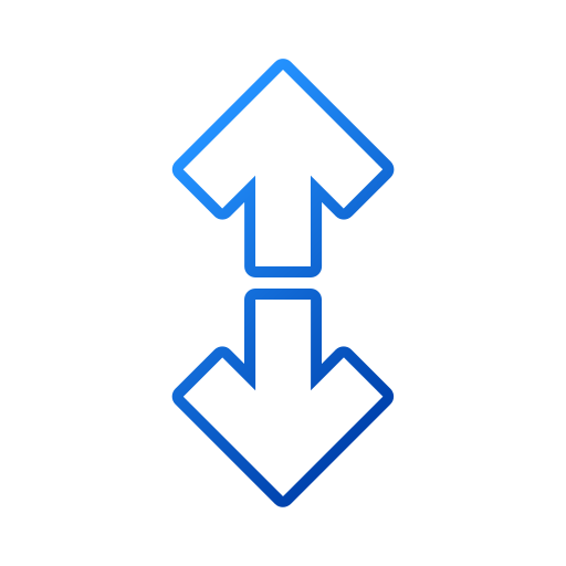 flecha arriba y abajo Generic gradient outline icono