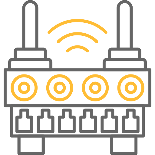 Wifi router Generic color outline icon