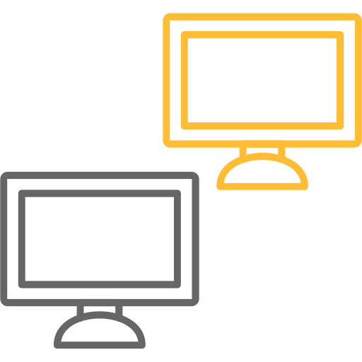 monitores Generic color outline icono
