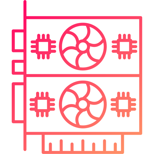 grafikkarte Generic gradient outline icon