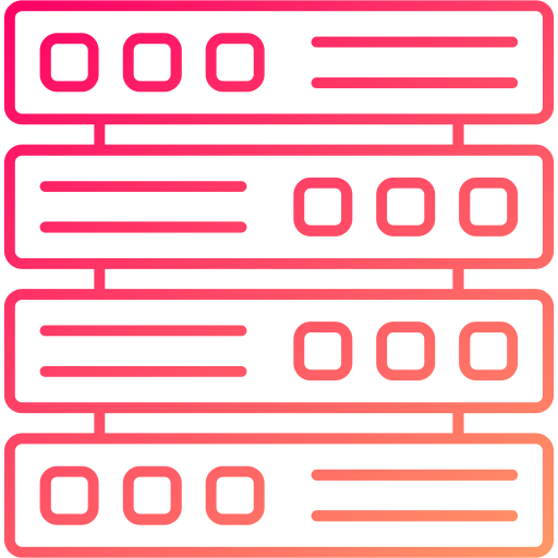server Generic gradient outline icona
