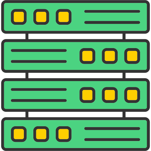 Server Generic color lineal-color icon