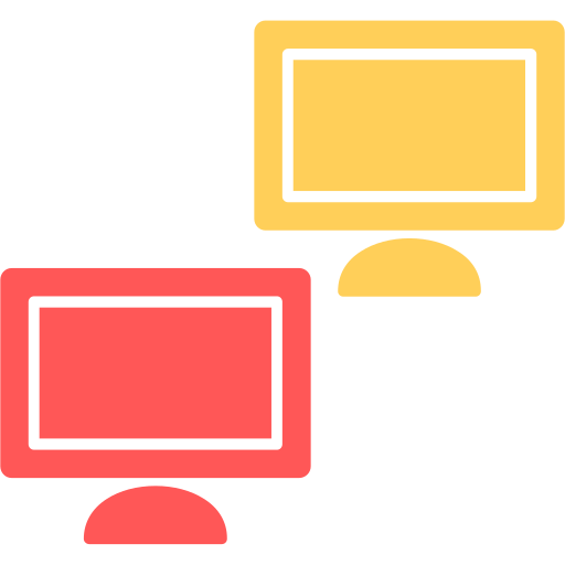 Monitors Generic color fill icon